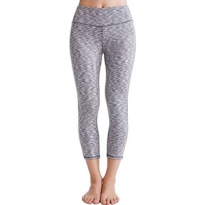 Gray and White Striped Capris